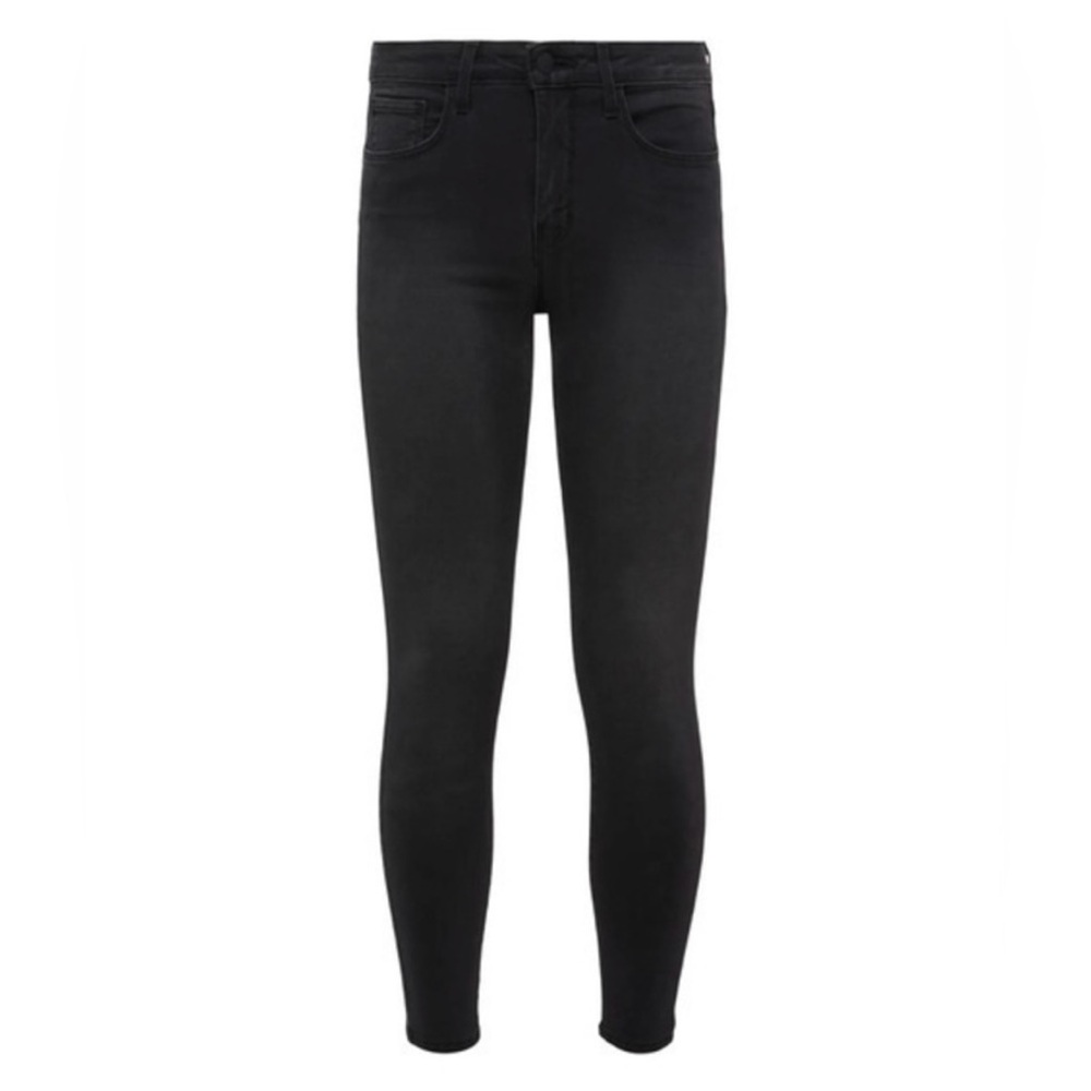 L’AGENCE Margot High Rise Graphite Gray Black Skinny Jeans Size 25